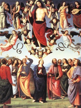  Pietro Pintura al %c3%b3leo - La Ascensión de Cristo Renacimiento Pietro Perugino